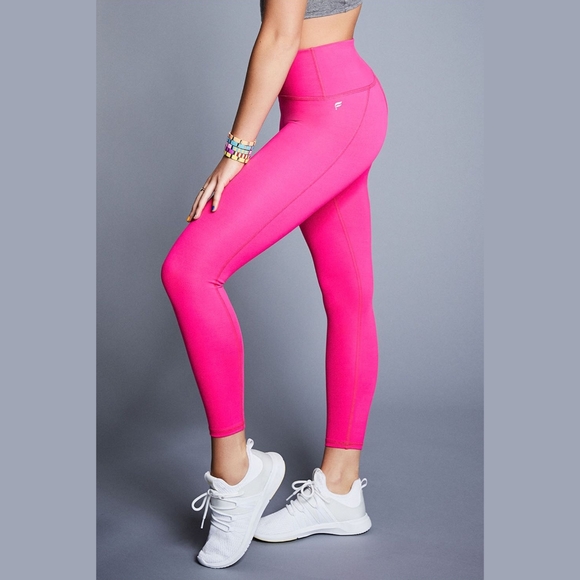 Hot Pink Athletic Capri Leggings 